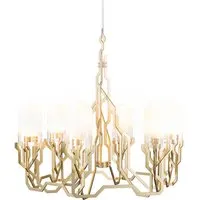 moooi lampe à suspension plant chandelier (or - acier et verre)