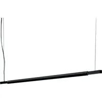 nemo lampe à suspension linescapes horizontal (noir, 195 cm, 3000k - aluminium et polycarbonate)