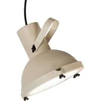 nemo lampe à suspension projecteur 165 (blanc sable - aluminium et verre)