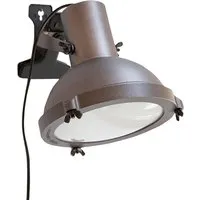 nemo lampe avec une pince projecteur 165 (moka - aluminium et verre)