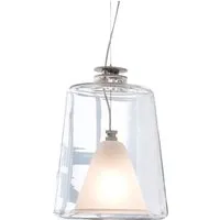 oluce lampe à suspension lanterna (transparent - verre)