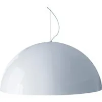 oluce lampe à suspension sonora 490 (opalin - métal et pmma)