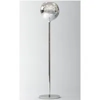 penta light lampadaire glo (argent - verre / structure en métal chromé)