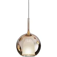 penta light lampe à suspension glo (medium ø 25 cm / or rose - verre et métal)