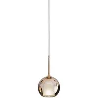 penta light lampe à suspension glo (petite ø 13 cm / or rose - verre et métal)