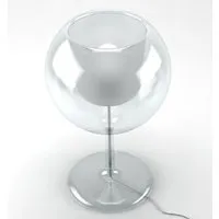 penta light lampe de table glo (grand / transparent - verre / structure en métal chromé)