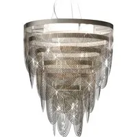 slamp lampe à suspension ceremony (fumé ø 90 cm - cristalflex®)