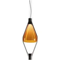 kdln kundalini lampe à suspension viceversa (ambre - verre et métal)