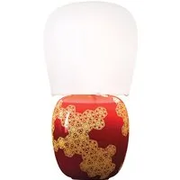 kdln kundalini lampe de table hive (rouge - verre souflé et céramique)