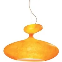 kdln kundalini lampe à suspension e.t.a. eta sat (orange - fibre de verre)