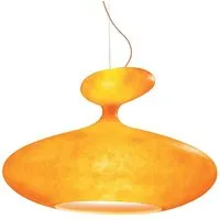 kdln kundalini lampe à suspension e.t.a. eta sat giant (orange - fibre de verre)