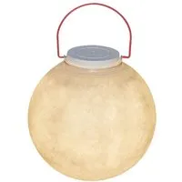 in-es.artdesign lampe de table luna take away (rouge - laprene, acier et nebulite)