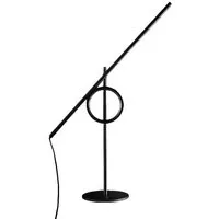 pallucco lampe de table tangent mini (noir - aluminium verni)