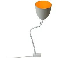 in-es.artdesign lampadaire flower cemento (intérieur orange - peinture effet béton, nébulite et acier)