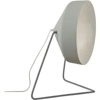 in-es.artdesign lampadaire cyrcus f cemento (base et intérieur argent - peinture effet béton, nébulite et acier)