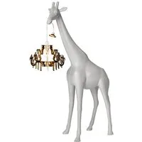 qeeboo lampadaire giraffe in love xs (sable - polyéthylène)