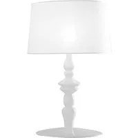 karman lampe de table alì e babà (h 68 cm - céramique et lin)