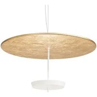 modoluce lampe à suspension ombrella ø 100 cm (feuille d'or, coupe blanche - métal)