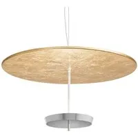 modoluce lampe à suspension ombrella ø 100 cm (feuille d'or, coupe chrome - métal)