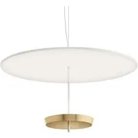 modoluce lampe à suspension ombrella ø 100 cm (blanc, coupe laiton - métal)