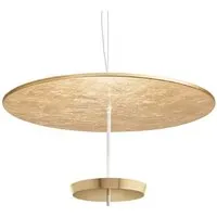 modoluce lampe à suspension ombrella ø 100 cm (feuille d'or, coupe laiton - métal)