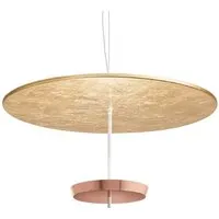modoluce lampe à suspension ombrella ø 100 cm (feuille d'or, coupe cuivre - métal)