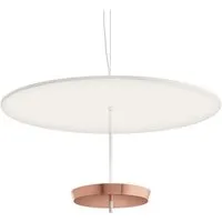 modoluce lampe à suspension ombrella ø 100 cm dimmer triac (blanc, coupe cuivre - métal)