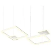 redo group lampe à suspension sigua carré (90 cm, blanc sablé - métal)