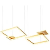 redo group lampe à suspension sigua carré (90 cm, or mat - métal)