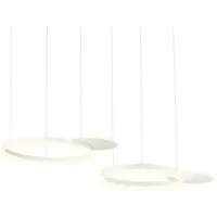 redo group lampe à suspension sigua ronde (90 cm, blanc sablé - métal)