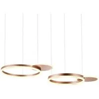redo group lampe à suspension sigua ronde (90 cm, caffè sablé - métal)