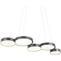 redo group lampe à suspension cronos (95 cm, noir sablé - métal)