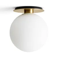 audo copenhagen lampe murale/lampe à suspension tr laiton verre opale mat