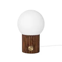 globen lighting lampe de table hubble ø15 cm noyer