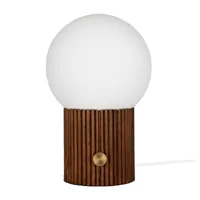 globen lighting lampe de table hubble ø22 cm noyer