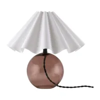 globen lighting lampe de table judith ø30 cm marron-blanc