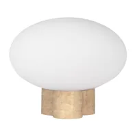 globen lighting lampe de table mammut ø28 cm travertin