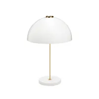 innolux lampe de table kupoli blanc, détails en laiton