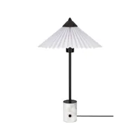 globen lighting lampe de table matisse noir/blanc
