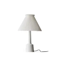 lyngby porcelæn lampe de table esben klint blanc, h.44 cm