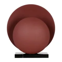 globen lighting lampe de table orbit marron-noir