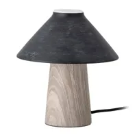 bloomingville lampe de table emiola ø20x22 cm marbre-noir