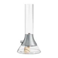 design house stockholm lampe à huile fyr 31 cm transparent-argent