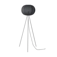 made by hand lampe sur pied knit-wit 45 round high black