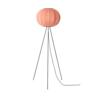 made by hand lampe sur pied knit-wit 45 round high coral