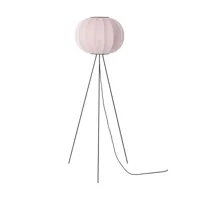 made by hand lampe sur pied knit-wit 45 round high light pink