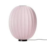made by hand lampe sure pied knit-wit 65 high oval level light pink