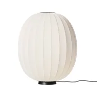 made by hand lampe sure pied knit-wit 65 high oval level pearl white