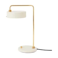 made by hand lampe de table petite machine oyster white