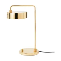 made by hand lampe de table petite machine polished brass